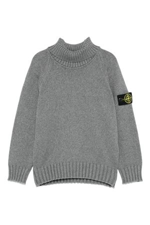 grey cotton jumper STONE ISLAND KIDS | 8116504A2V0M67